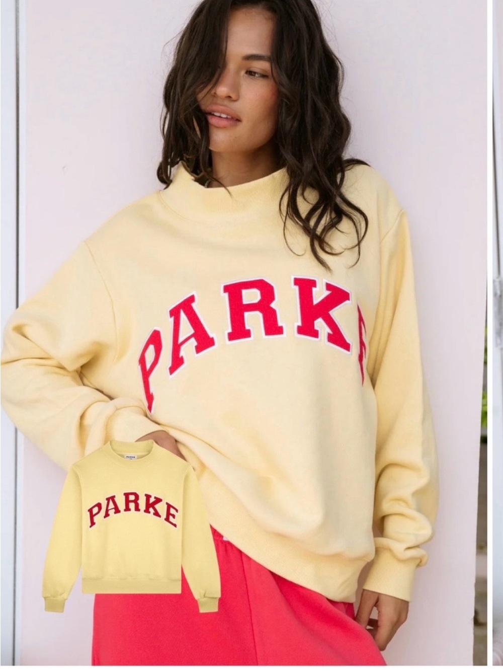 Parke Heritage Mock neck Summer land Lemonade Sweatshirt Size L/XL